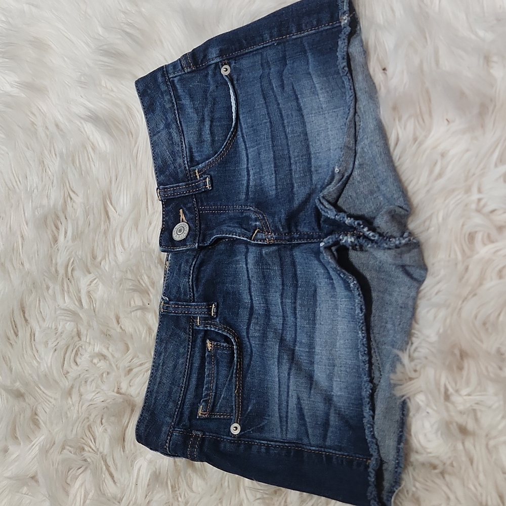 Express cut off Denim shorts- 0